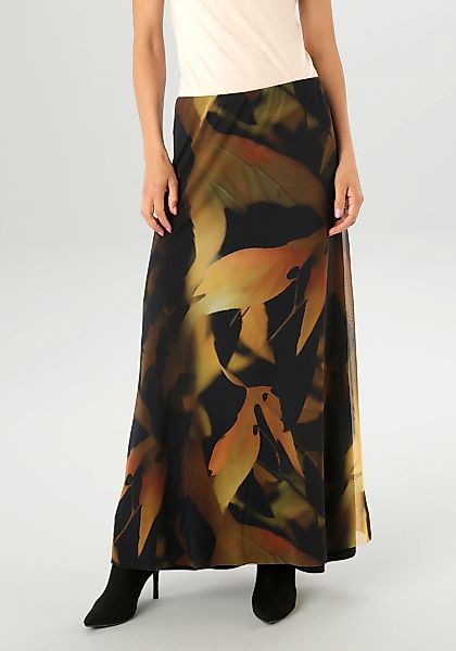 Aniston SELECTED Maxirock, mit farbharmonischen Batikdruckdessin - NEUE KOL günstig online kaufen