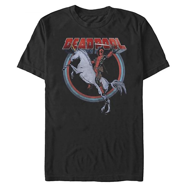 Marvel - Deadpool - Deadpool On Unicorn - Männer T-Shirt günstig online kaufen