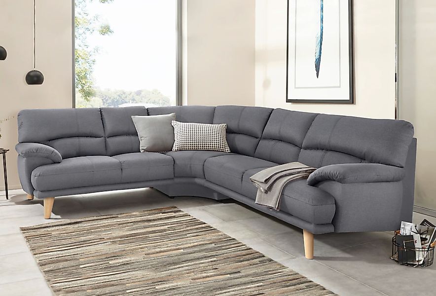 TRENDMANUFAKTUR Polsterecke "Cecilia, italienisches Designsprache, modern u günstig online kaufen