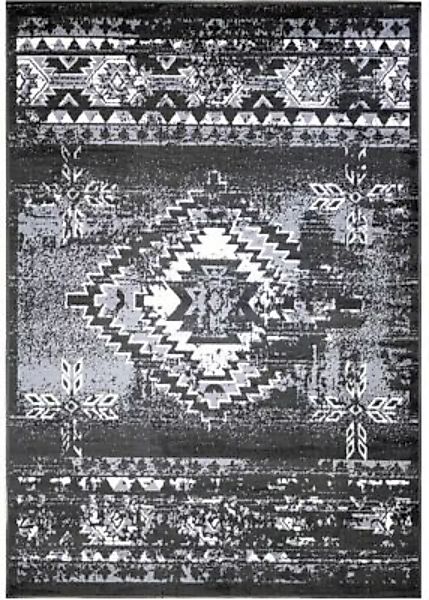Carpetilla Designteppich Floransa Bordüre Vintage grau Gr. 85 x 150 günstig online kaufen