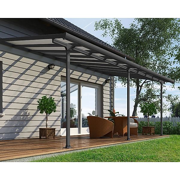 Palram - Canopia Terrassenüberdachung Feria Anthrazit 3x6.10 günstig online kaufen