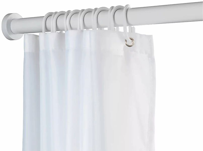 WENKO Duschvorhangstange "Luz", ausziehbar, ohne bohren, 70 - 115 cm, aus r günstig online kaufen
