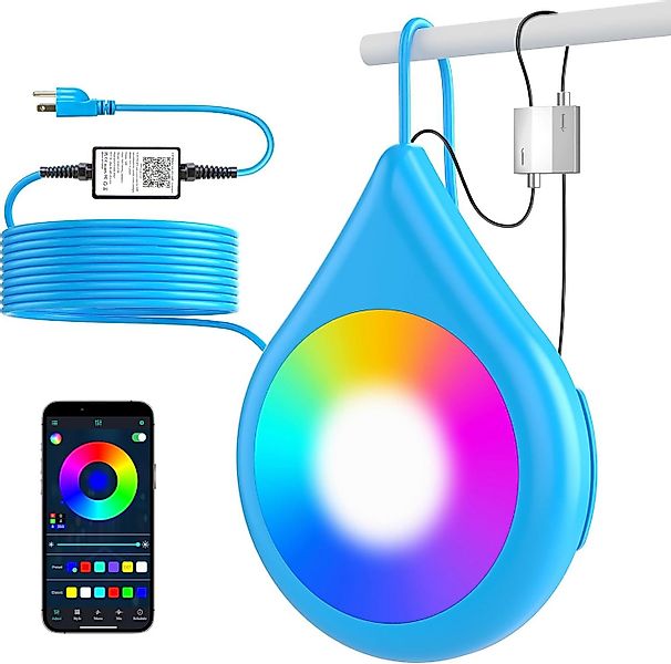 Vivitar Pool-Lampe 15W Poolbeleuchtung IP68 Wasserdicht & Dimmbar mit Magne günstig online kaufen