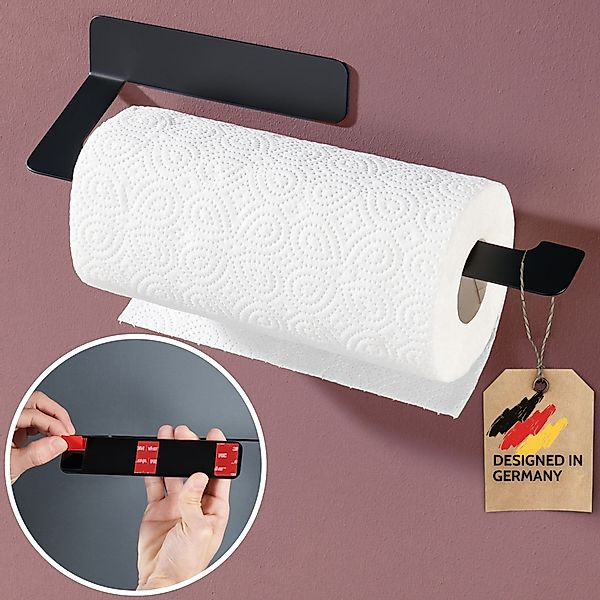 DEKAZIA Küchenrollenhalter ohne Bohren, Selbstklebender Papierrollenhalter günstig online kaufen