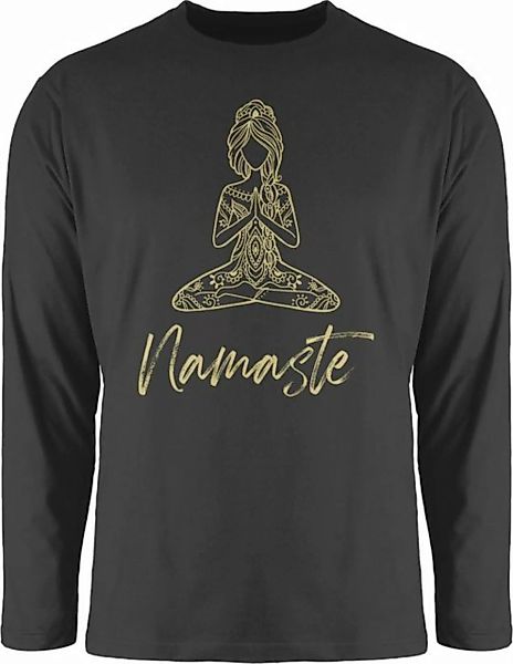 Shirtracer Rundhalsshirt Namaste Yoga Meditation Mandala Yoga günstig online kaufen