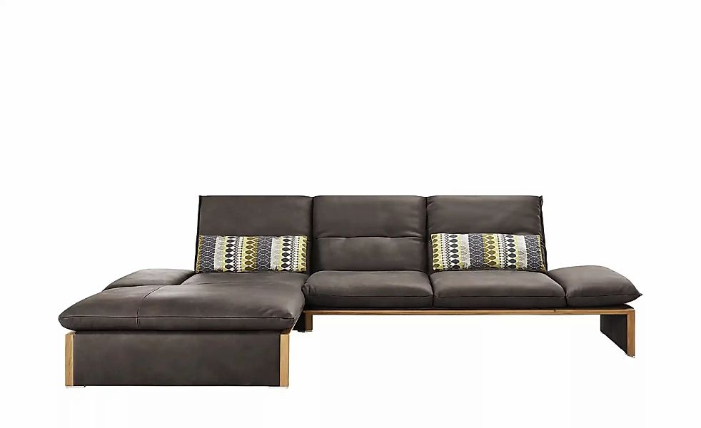 KOINOR Leder-Ecksofa mit Massivholzrahmen aus Wildeiche Humfrey ¦ braun ¦ M günstig online kaufen