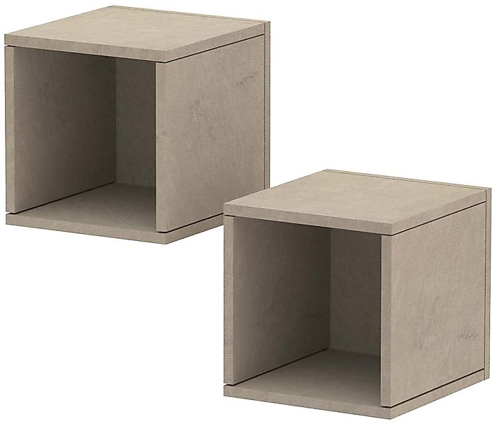INOSIGN Wandregal »Wandregal Infinity«, (Set, 2 St., 2 kleine Würfelregale) günstig online kaufen