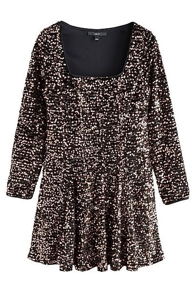 Next Minikleid Minikleid mit Pailletten und eckigem Ausschnitt (1-tlg) günstig online kaufen