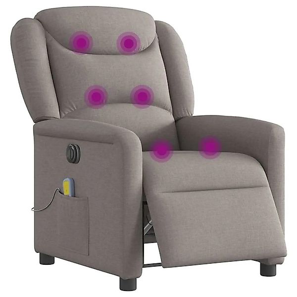 vidaXL Massagesessel Elektrisch Taupe Stoff 3303191 günstig online kaufen