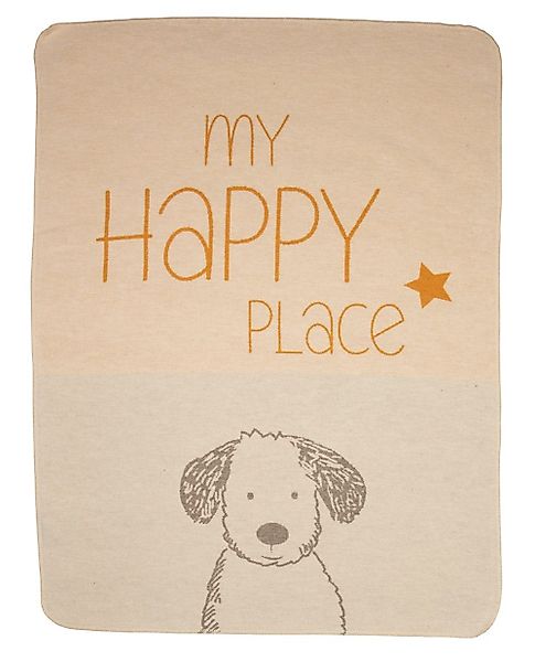 DAVID FUSSENEGGER Tierdecke Hundedecke 'my happy place' 70 x 90 cm günstig online kaufen