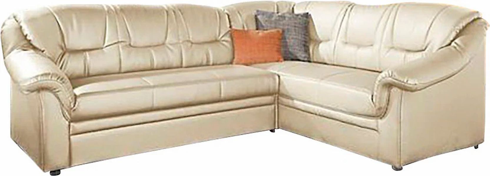 DOMO collection Ecksofa "Montana, zeitlose Rückensteppung, bequeme Armlehne günstig online kaufen