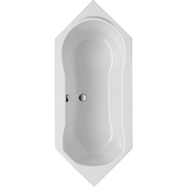 Sechseckwanne Ravenna 190 cm x 80 cm Weiß günstig online kaufen