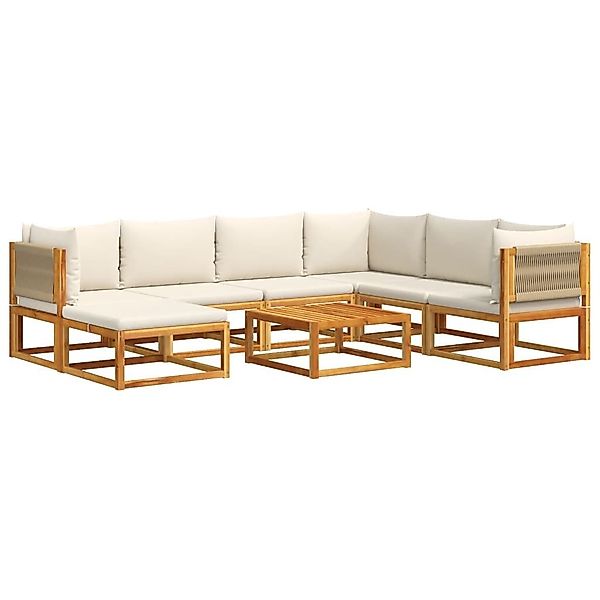 vidaXL Loungesofa 8-tlg. Gartensofa-Set mit Kissen günstig online kaufen