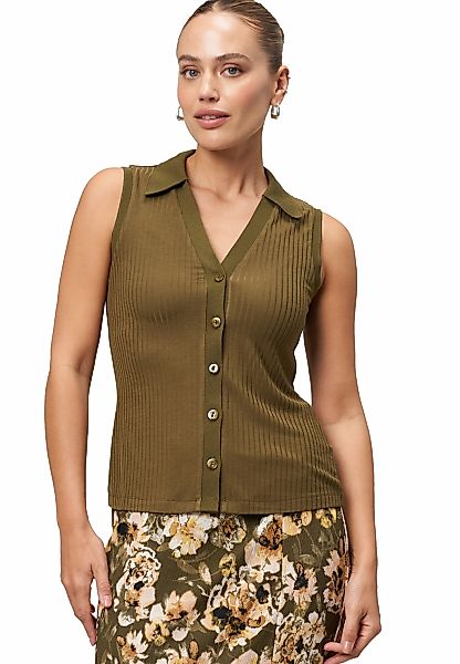 Zero T-Shirt "zero Damen Jerseytop mit Knopfleiste", (1 tlg.), Knopfleiste günstig online kaufen