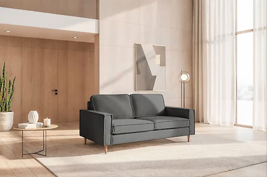 Home affaire 2-Sitzer »Pinto Skandi, 166 cm, Chenille, Struktur« günstig online kaufen