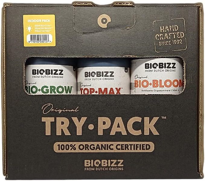 Biobizz Pflanzendünger Biobizz Try-Pack Indoor Biologischer günstig online kaufen