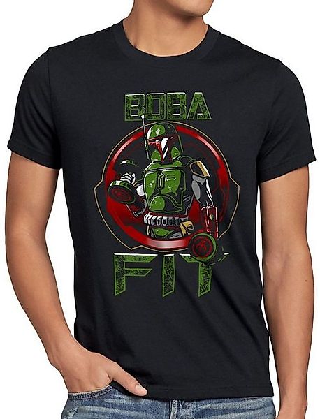 style3 T-Shirt Boba Fitness gym sport hanteln studio mando star wars mandal günstig online kaufen