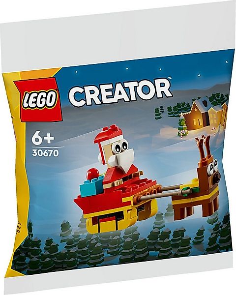 LEGO® LEGO 30670 Creator - Weihnachtsmann auf Schlitten Konstruktions-Spiel günstig online kaufen