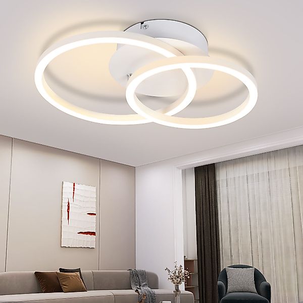 Nettlife LED Deckenleuchte Rund 2 Ringe günstig online kaufen