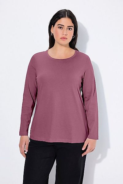 Ulla Popken T-Shirt bis 64 Oberteil Langarmshirt Basic Langarm günstig online kaufen