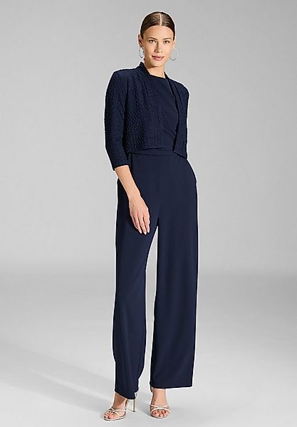 SWING Boleroblazer - Bolero Jacke aus Jersey Cloque Taillierter Schnitt günstig online kaufen