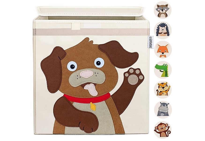 GLÜCKSWOLKE Aufbewahrungsbox Kinder - 15 Motive I Spielzeugkiste mit Deckel günstig online kaufen