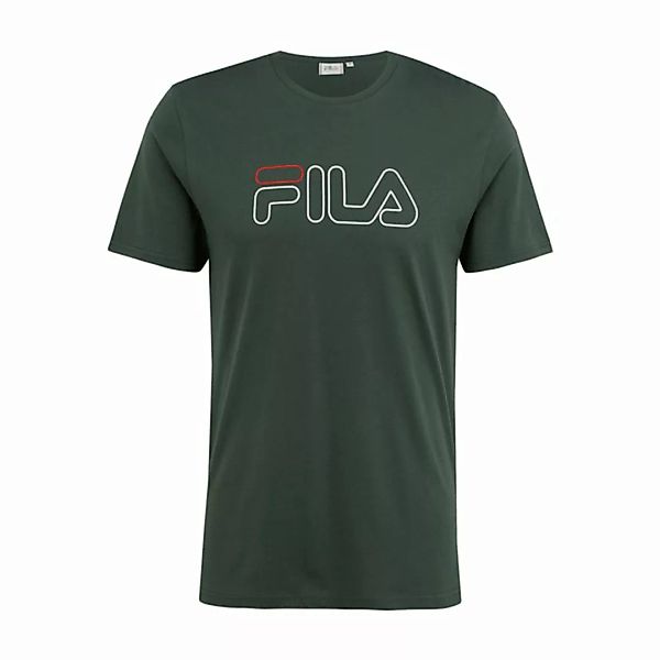 FILA Herren T-Shirt PAUL - Crewneck Tee, Rundhals, Kurzarm, Logo-Print Grün günstig online kaufen