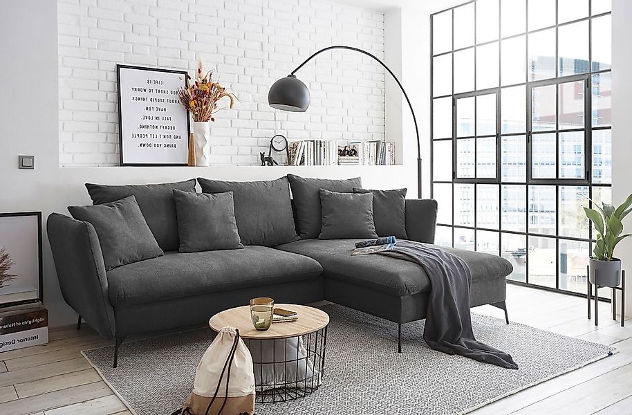 andas Ecksofa "LIVORNO,258 cm, L-Form," Schlaffunktion u. Bettkasten (139/2 günstig online kaufen