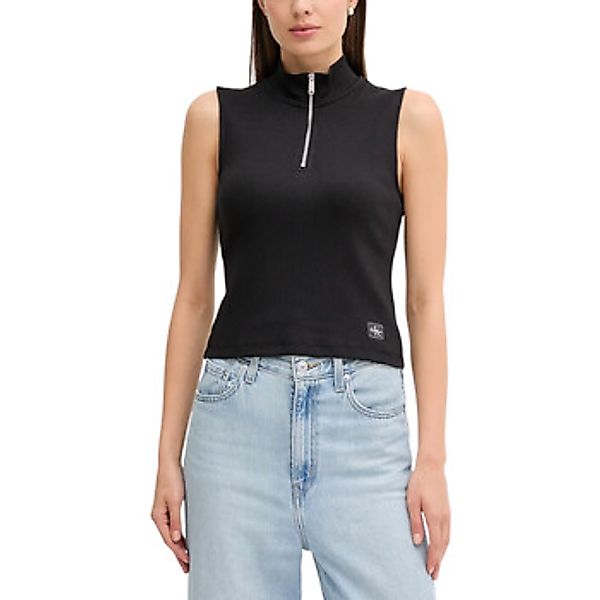 Calvin Klein Jeans  Blusen A- WOVEN LABEL SL QZ LV047C909G günstig online kaufen
