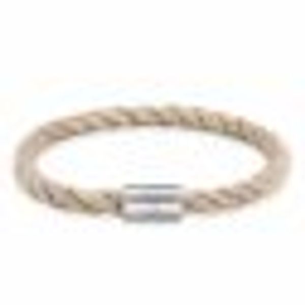 Armband Edelstahl Textilband creme 20cm günstig online kaufen