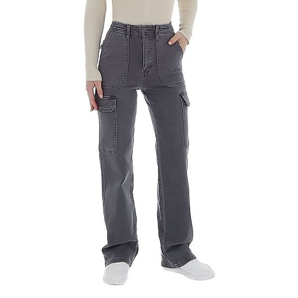 Ital-Design Stoffhose Damen Freizeit (87123916) Stoffhose in Grau günstig online kaufen