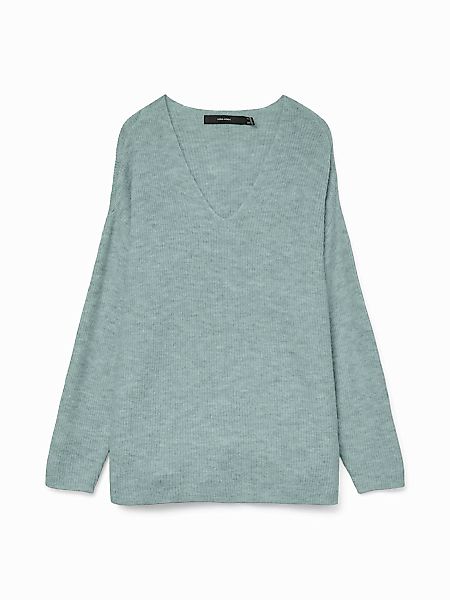 Vero Moda Longpullover VMCREWLEFILE LS V-NECK günstig online kaufen