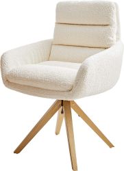 DELIFE Polsterstuhl Abelia-Flex, mit Armlehnen Holzgestell günstig online kaufen