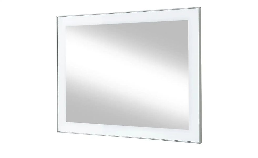 Spiegel 80 x 60 cm Duna ¦ weiß ¦ Glas,Aluminium,Holzwerkstoff ¦ Maße (cm): günstig online kaufen