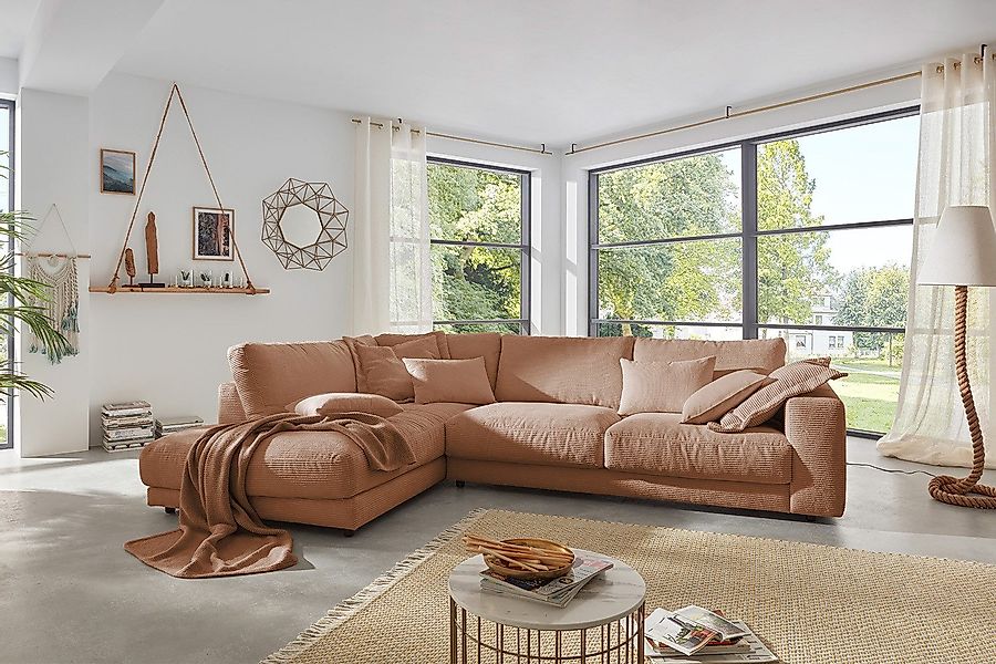 KAWOLA Ecksofa MADELINE, Couch L-Form rechts günstig online kaufen