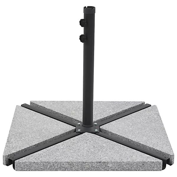 Sonnenschirm-gewichtsplatte Granit 15 Kg Dreieckig Grau günstig online kaufen