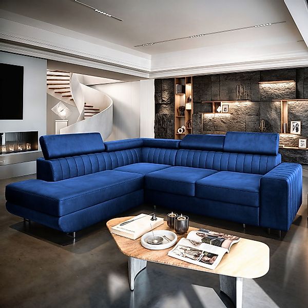 Masseno Ecksofa NOLA mit Schlaffunktion L-Form, günstig online kaufen
