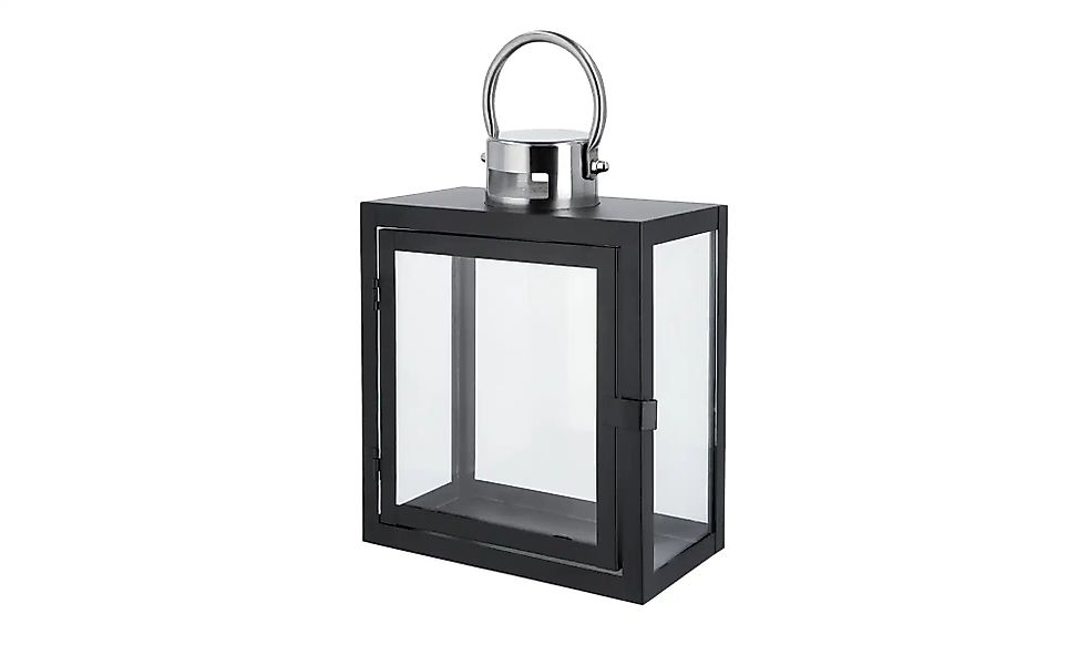 Laterne   ¦ schwarz ¦ Eisen,Glas ¦ Maße (cm): B: 18,4 H: 24,5 T: 10.0 Acces günstig online kaufen