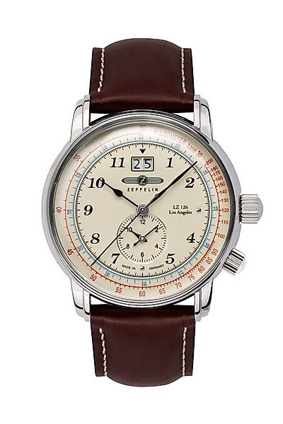 ZEPPELIN Quarzuhr LZ 126 Los Angeles Big Date 8644-5, Armbanduhr, Herrenuhr günstig online kaufen