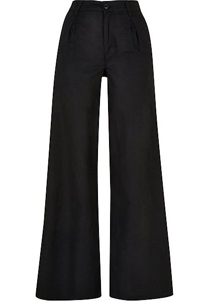URBAN CLASSICS Stoffhose Urban Classics Damen Ladies High Linen Mixed Wide günstig online kaufen