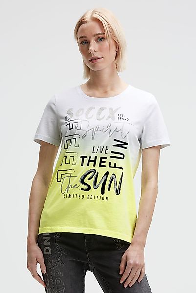 SOCCX Rundhalsshirt aus Baumwolle günstig online kaufen