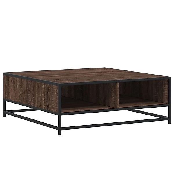 vidaXL Couchtisch Braun Eichen-Optik 80x80x30 cm Holzwerkstoff Metall 84877 günstig online kaufen