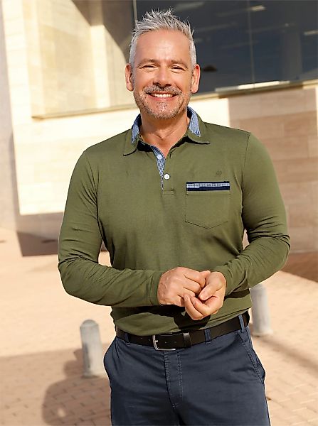 Marco Donati Poloshirt "Langarm-Shirt" 1 Stk. günstig online kaufen
