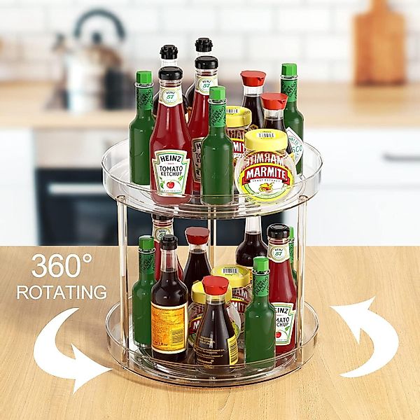 Refined Living Gewürzregal Multifunktionales Drehteller Organizer günstig online kaufen