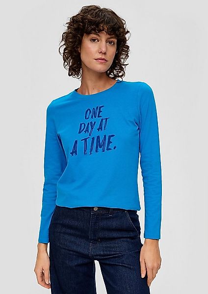 s.Oliver Langarmshirt T-Shirt Longsleeve mit Effektprint günstig online kaufen