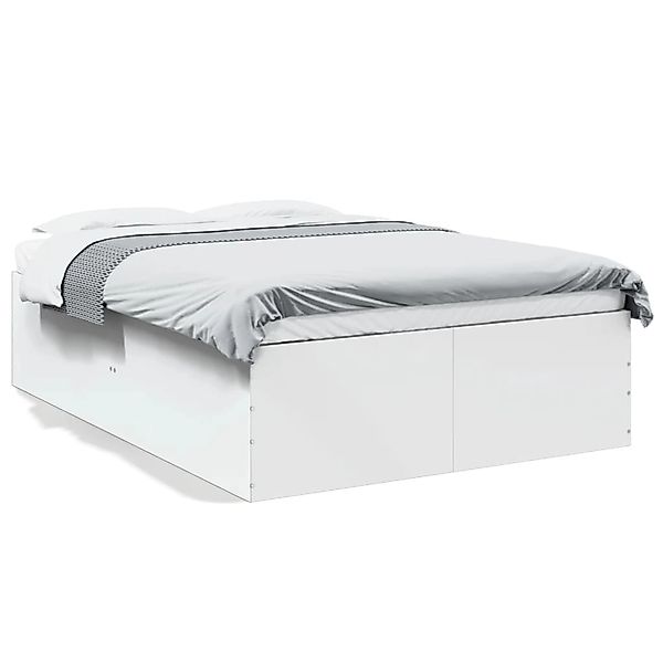 vidaXL Bettgestell Weiß 140x200 cm Holzwerkstoff 3280923 günstig online kaufen