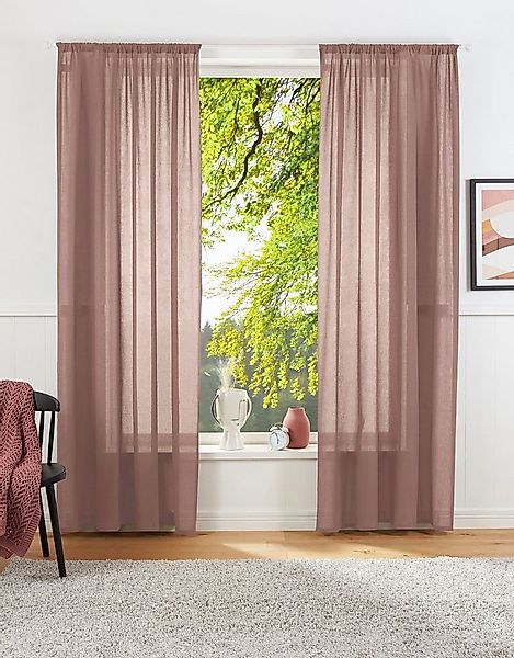 LeGer Home by Lena Gercke Vorhang Lanea (1 St), Stangendurchzug, halbtransp günstig online kaufen