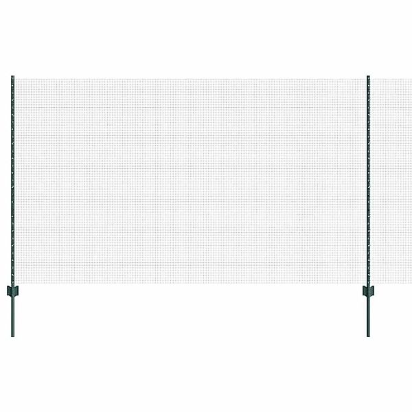vidaXL Zaun mit Pfosten Grün 1,4 x 50 m Stahl und PVC 3336523 günstig online kaufen