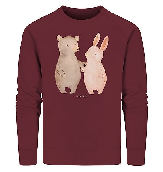 Mr. & Mrs. Panda Longpullover Bär und Hase Umarmen Größe S - Burgundy - Ges günstig online kaufen