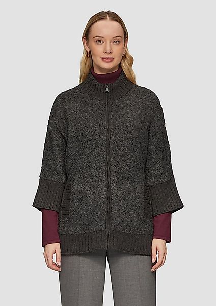 s.Oliver Cardigan Strickjacke Strickjacke aus Bouclé aus im Wollmix günstig online kaufen